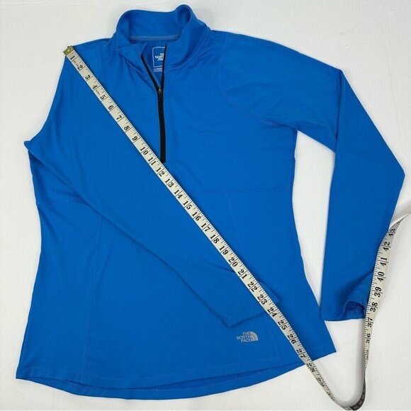 The North Face Women's Blue 1/4 Zip Pullover Long Sleeve Activewear Top M/C38 - Picture 12 of 14